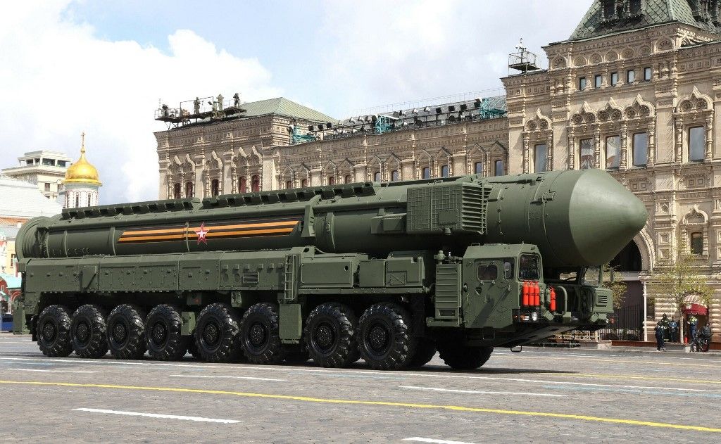 Military parade of the Russian army on Red Square in Moscow on May 9, 2023.