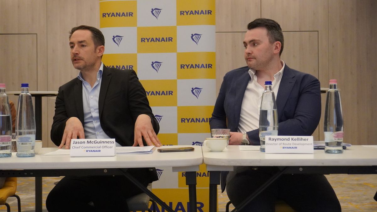 Ryanair sajtótájékoztató, Budapest, 2025. 03. 11.
Jason McGuinness kereskedelmi igazgató