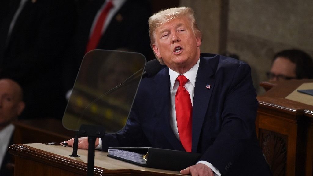 US President Donald Trump delivers the State of the Union address