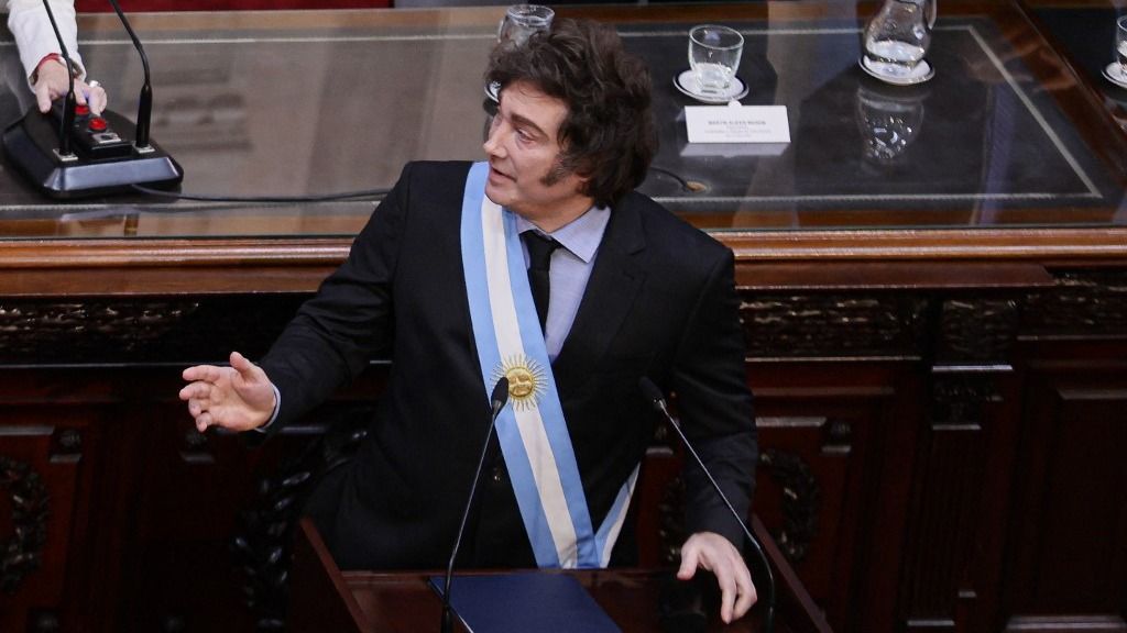 Argentine President Javier Milei inaugurates the 143rd period of ordinary sessions at National Congress