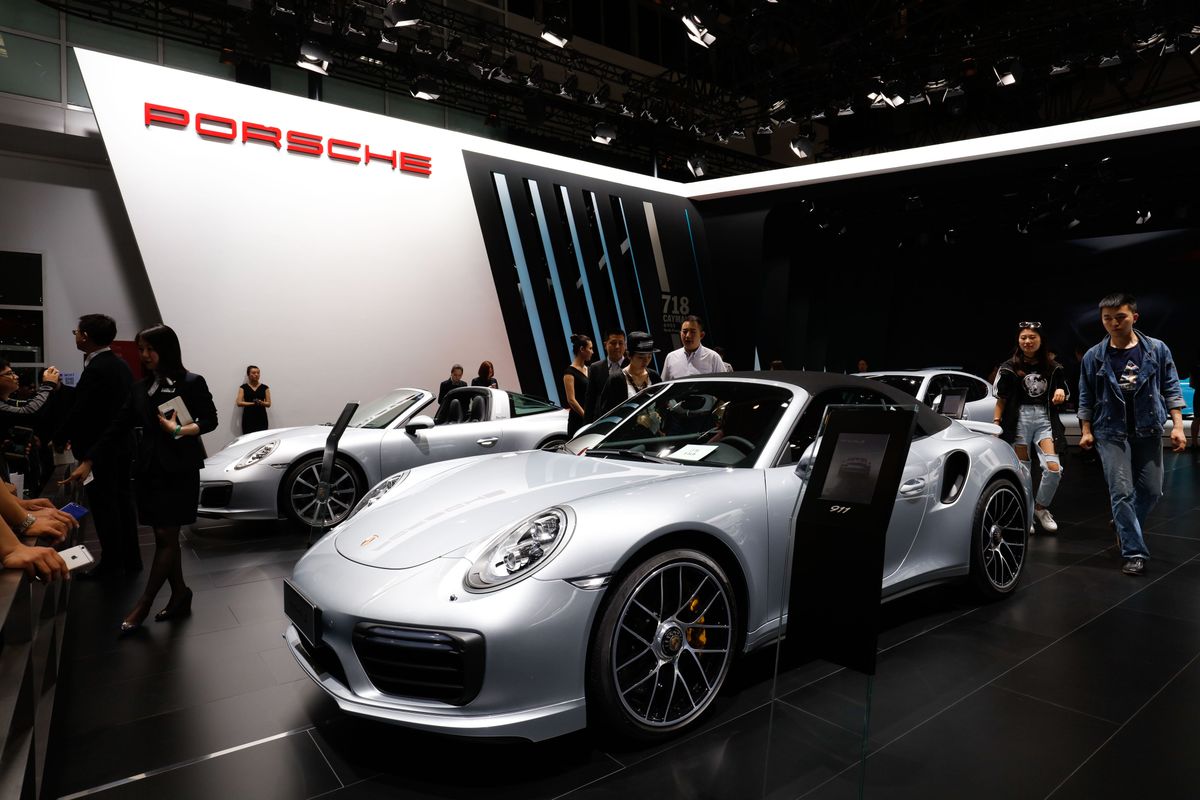 Porsche Beijing,China-may,3,,2016:,Porsche,Sports,Car,At,Beijing,Auto