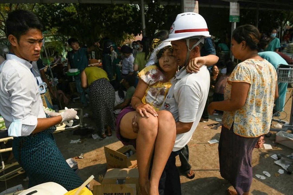 Search and rescue operations continue after Myanmar rocked by powerful earthquakes