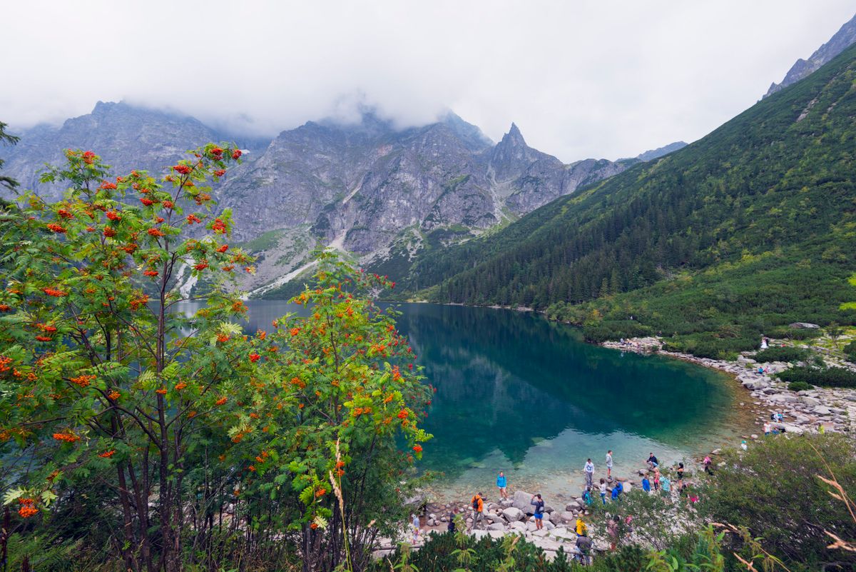 Lake Morskie Oko (Eye of the Sea), Zakopane, Carpathian Mountains, Poland, Europe