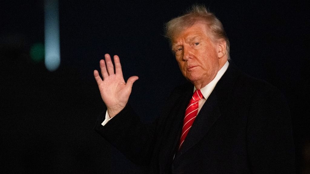 US President Donald Trump returns to the White House