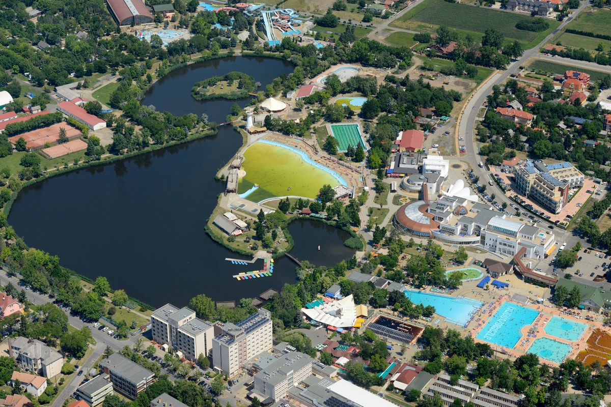 Hajduszoboszlo,,Hungary,Aerial,Drone