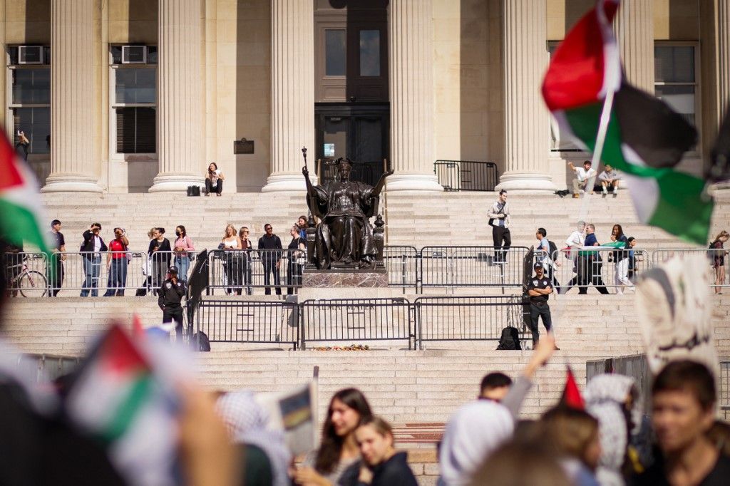 Pro-Palestinian Demonstration at Columbia University A Trump-adminisztráció megvágja a Columbia egyetem támagatását