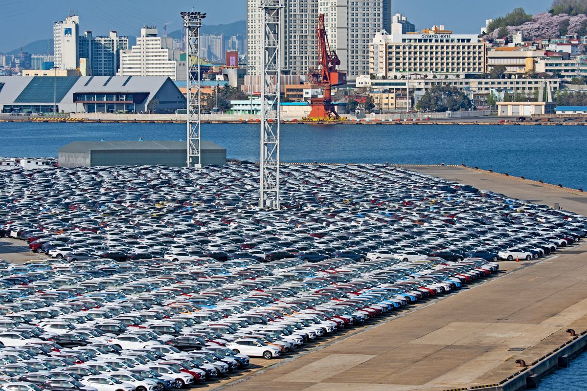 Incheon,,South,Korea,-,April,12,2024l:,New,Cars,Sit