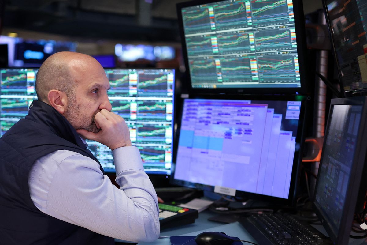 New York Stock Exchange (NYSE) at the opening bell April 1, 2025. Trump, amerika, 