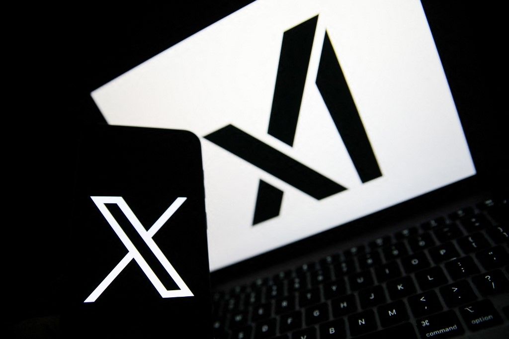 Logos Of Large Companies On Laptop, xai