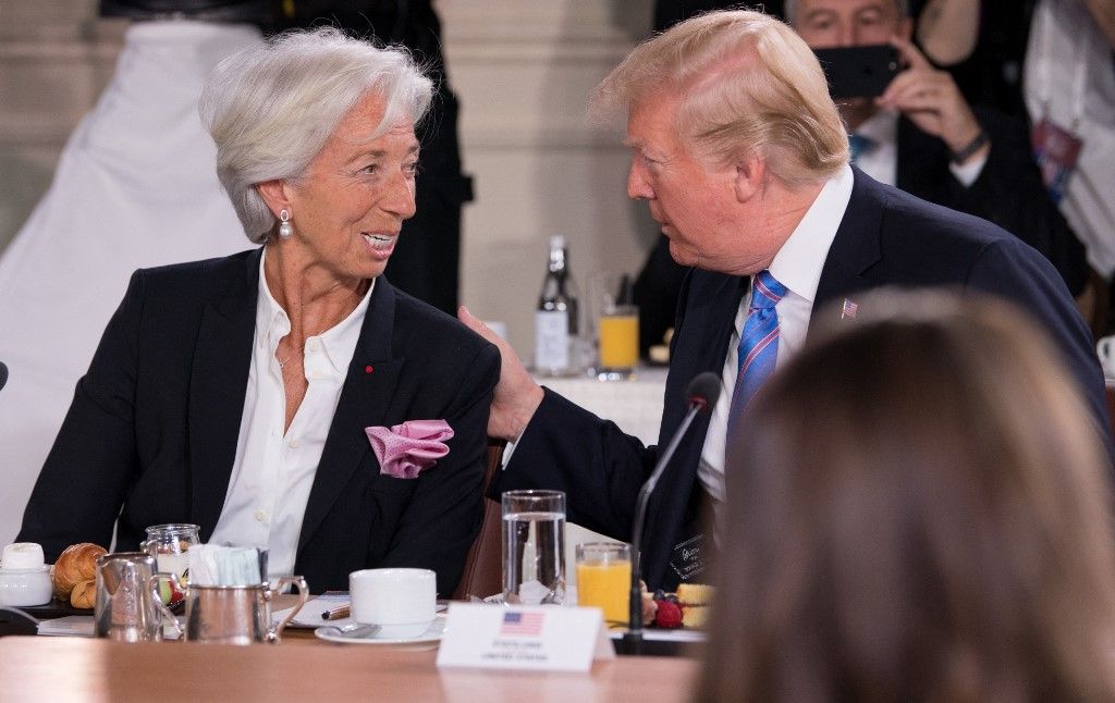 ekb, lagarde, trump, 2018,