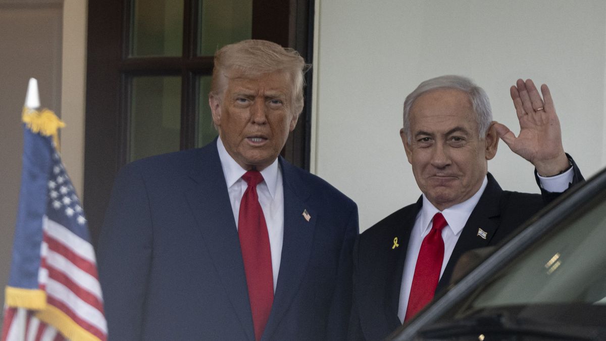 Donald Trump - Benjamin Netanjahu meeting in Washington DC