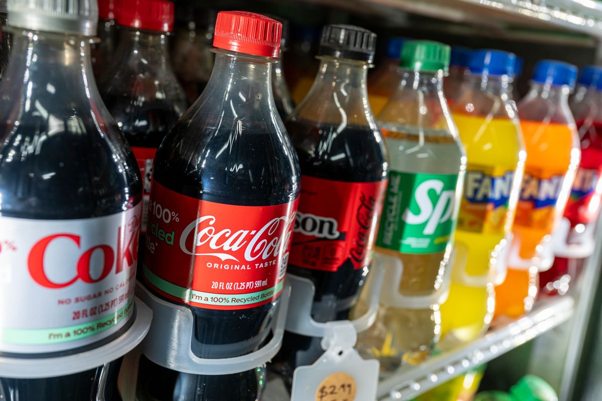 Coca-Cola soft drinks including Fanta and Diet Coke.