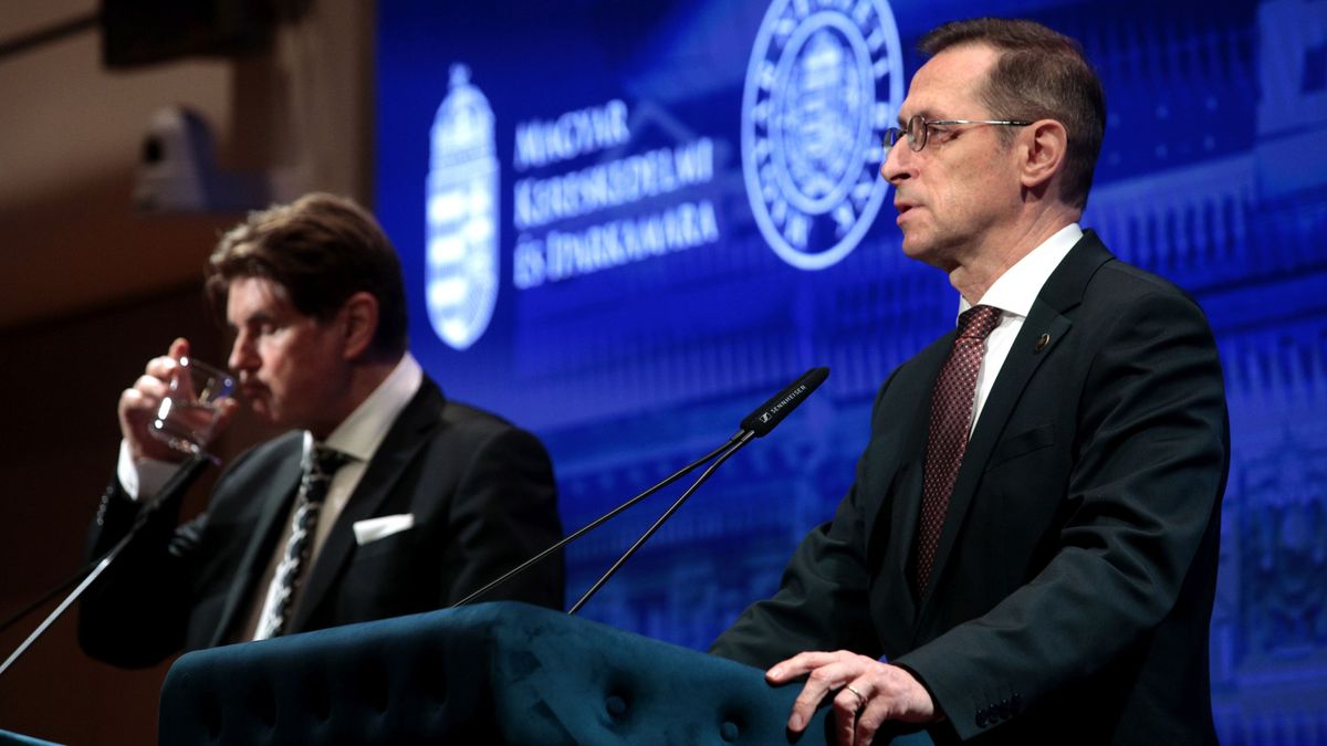 Varga Mihály jegybankelnök beszélt az alapítványok sorsáról / Fotó: Kallus György / Világgazdaság