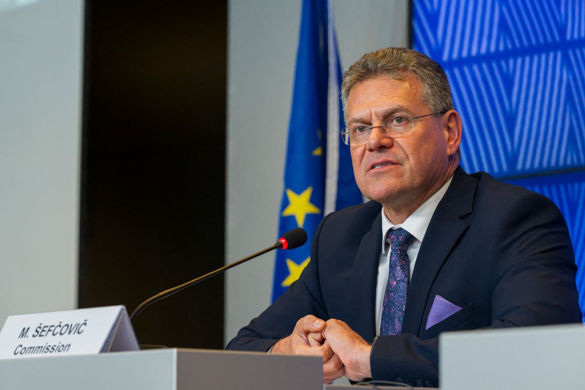 brüsszel Maros Sefcovic