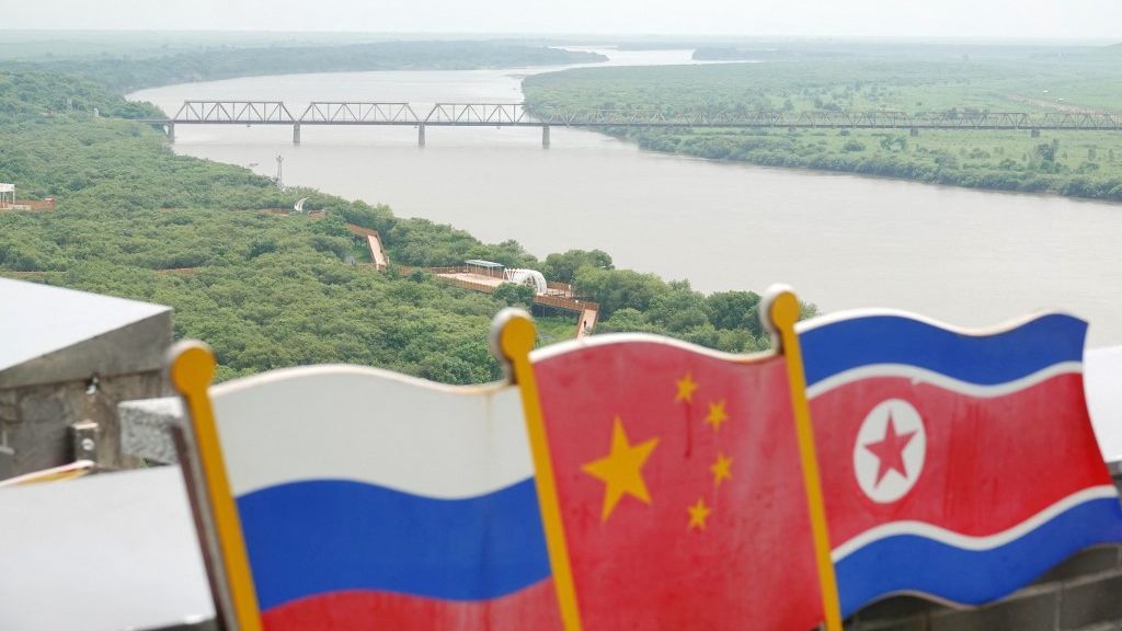 The Estuary of the Tumen River in Hunchun Egyre jobb Oroszország és Észak-Korea kapcsolata, híd épül a két ország között