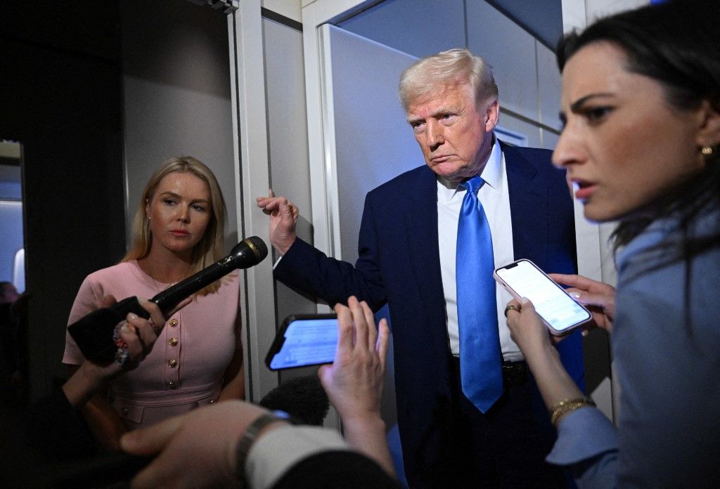 US President Donald Trump returns to the White House