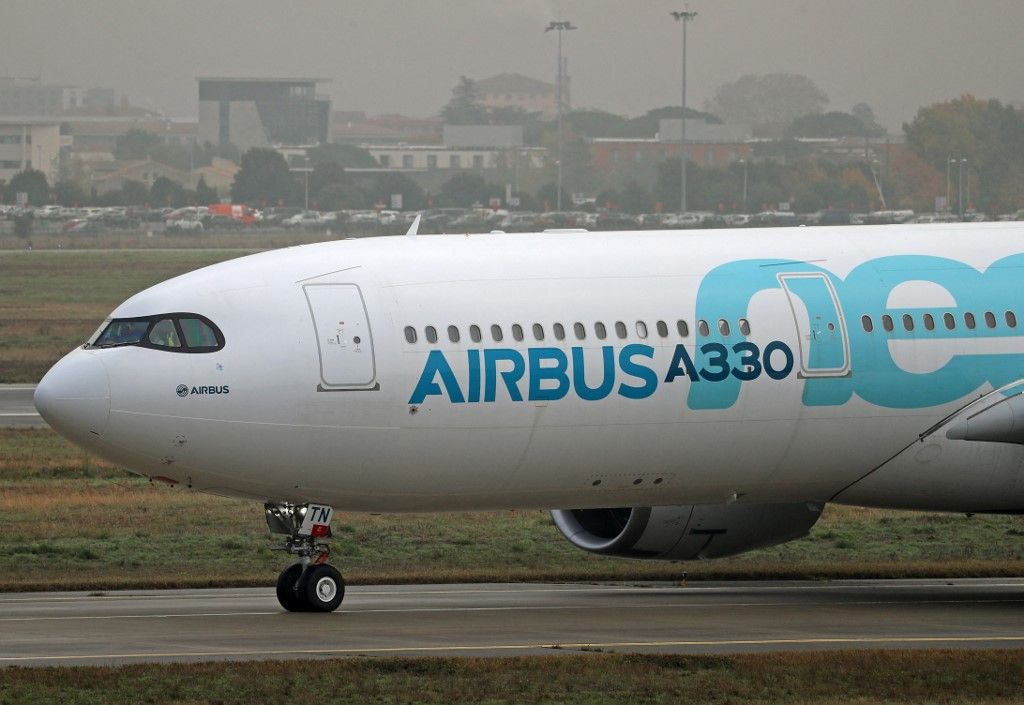 test flight of a Airbus A330-941 in Toulouse