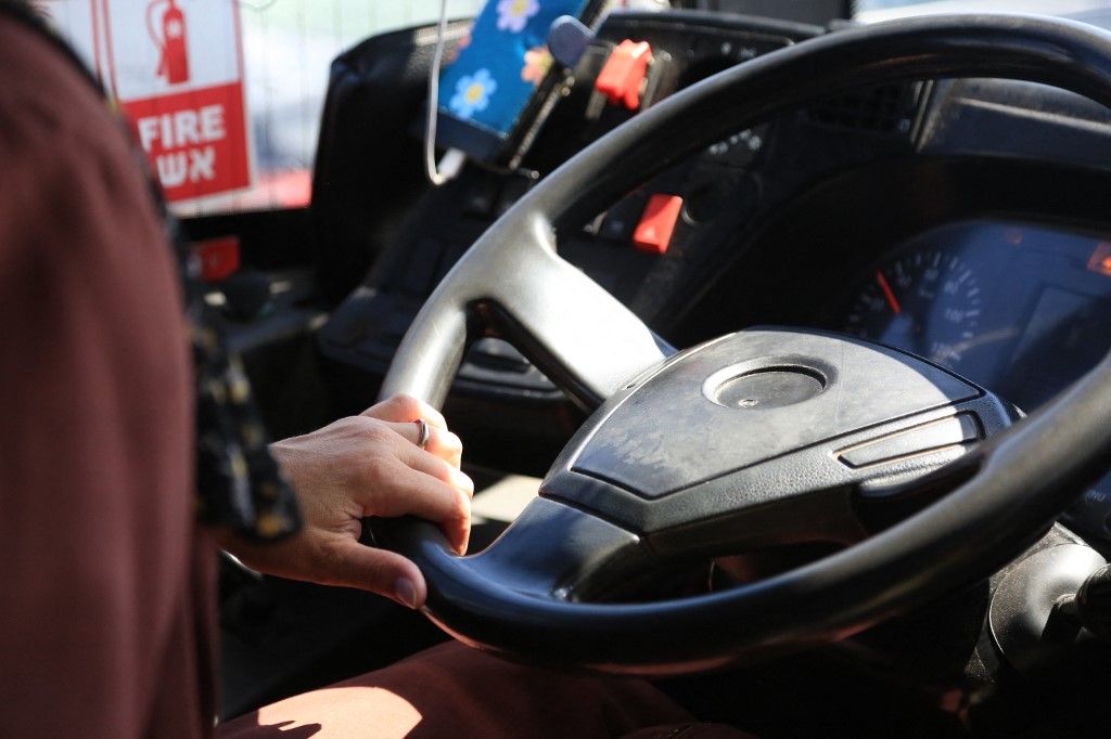 Samia Abu Alqam The Only Woman Drive A Bus In Jerusalem