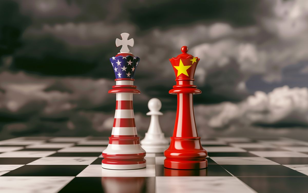 Chess,Pieces,On,The,Board,,One,Piece,Is,Painted,With