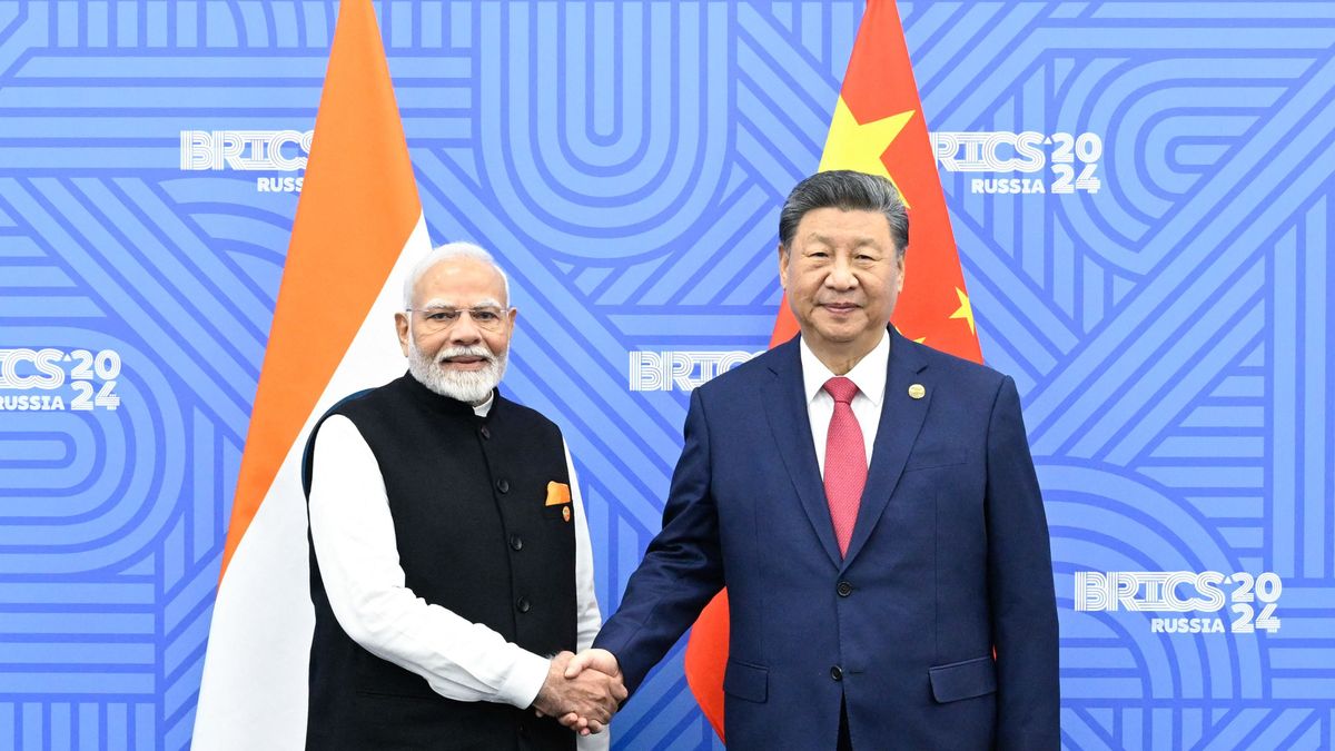 RUSSIA-KAZAN-CHINA-XI JINPING-INDIA-MODI-MEETING kína india