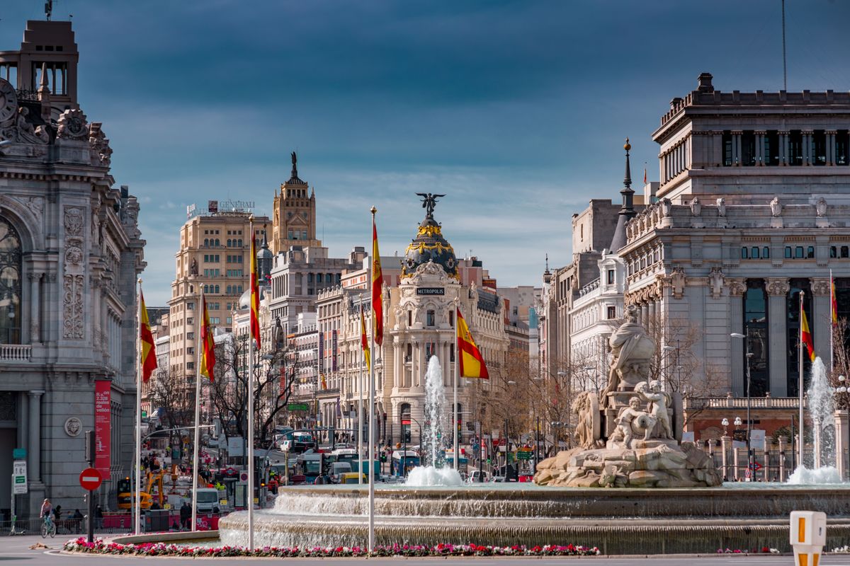 Spanyolország Madrid, Spanyolország, turista, turisták, turizmus