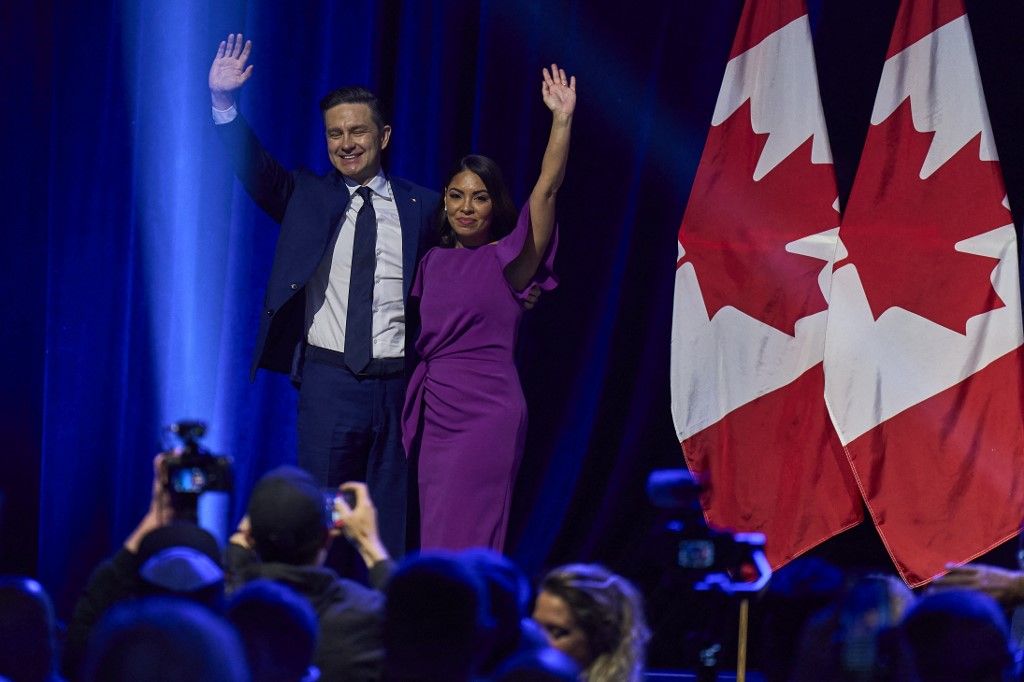 Voters go to the polls on Election Day in Canada