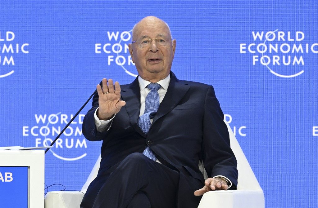 World Economic Forum in Davos Világgazdasági Fórum davosi Klaus Schwab