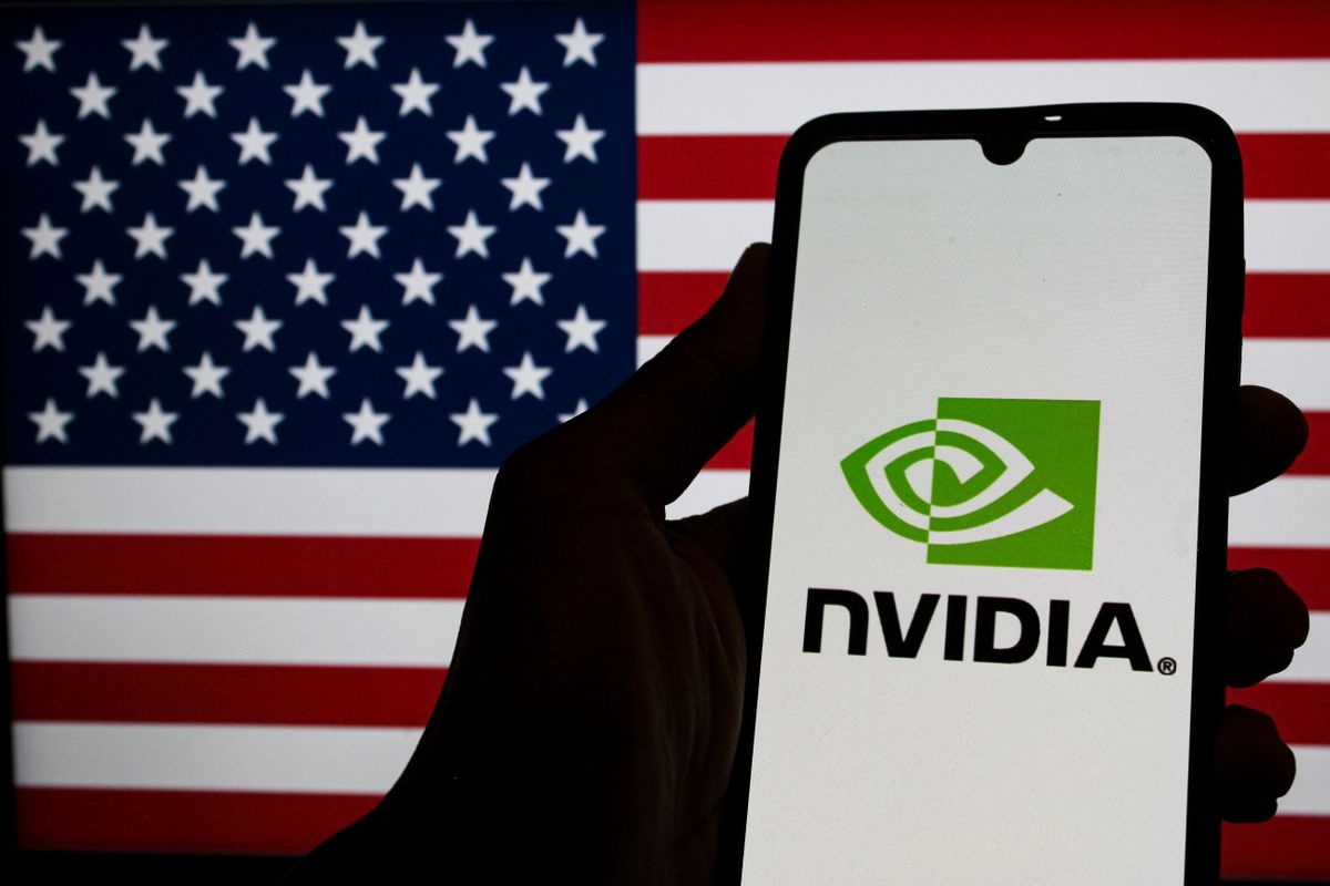 Bandung,,Indonesia,-,March,2025:,In,This,Photo,Illustration,The A világ egyik legnagyobb cége, az Nvidia is meghajolt Trump előtt
