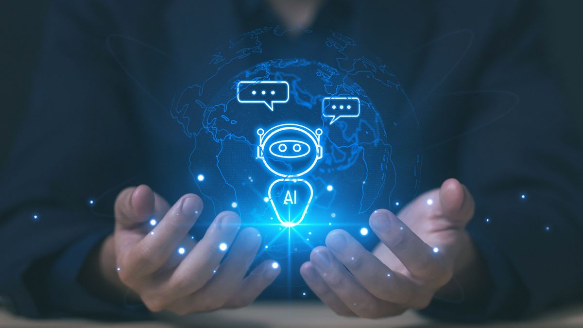 MI,Businessman,Showing,Graphics,Ai,Chat,Application,,A,Digital,Chatbot,Assistant.
