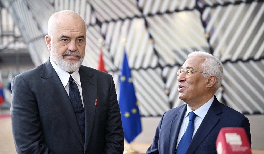 Európa erősödhet a nyugat-balkáni országok, így Albánia csatlakozásával  Albanian Prime Minister Edi Rama in Brussels