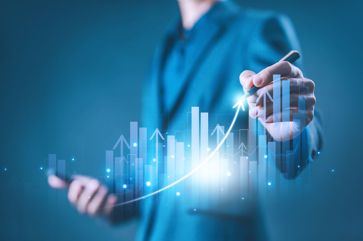 Graph,Stock,Market,Economics,,Chart,Growth,Business,To,Success,Globally. versenyképesség