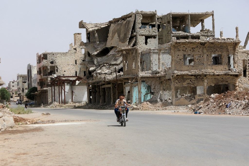 Daily life in the Daraa, where the popular uprisings began in Syria in 2011