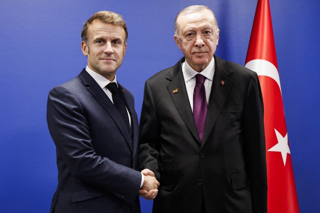 Erdogan, Macron, orosz-ukrán háború