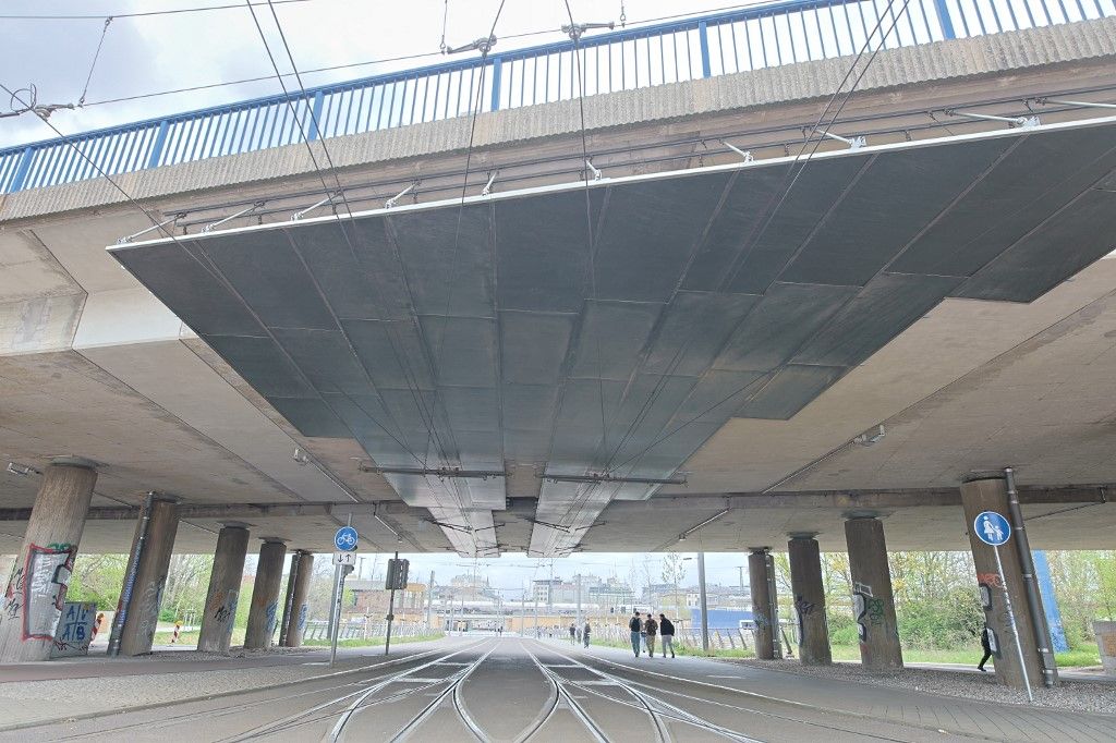 Bridge closure in Magdeburg