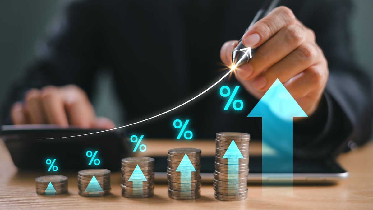 Money,Interest,Rate,Increase,Concept,,Percentage,Commission,Credit.,Grow,Up, kripto, 