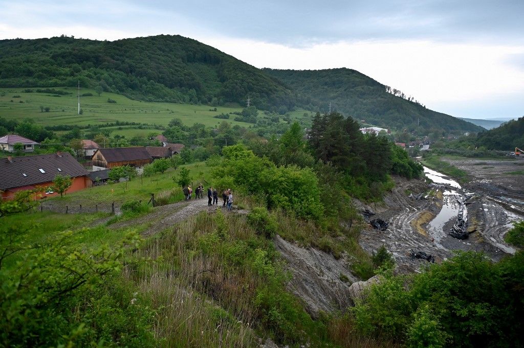Severe floods imperil Romanian salt mine