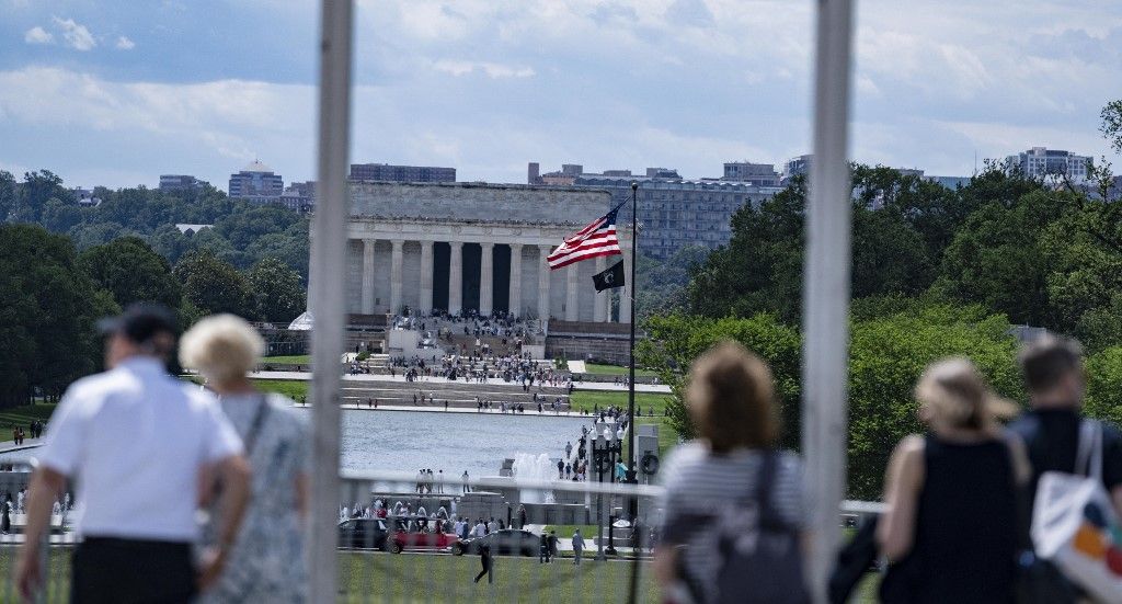 View Around Washington DC On The Start Of Summer, kereskedési szünnap, 