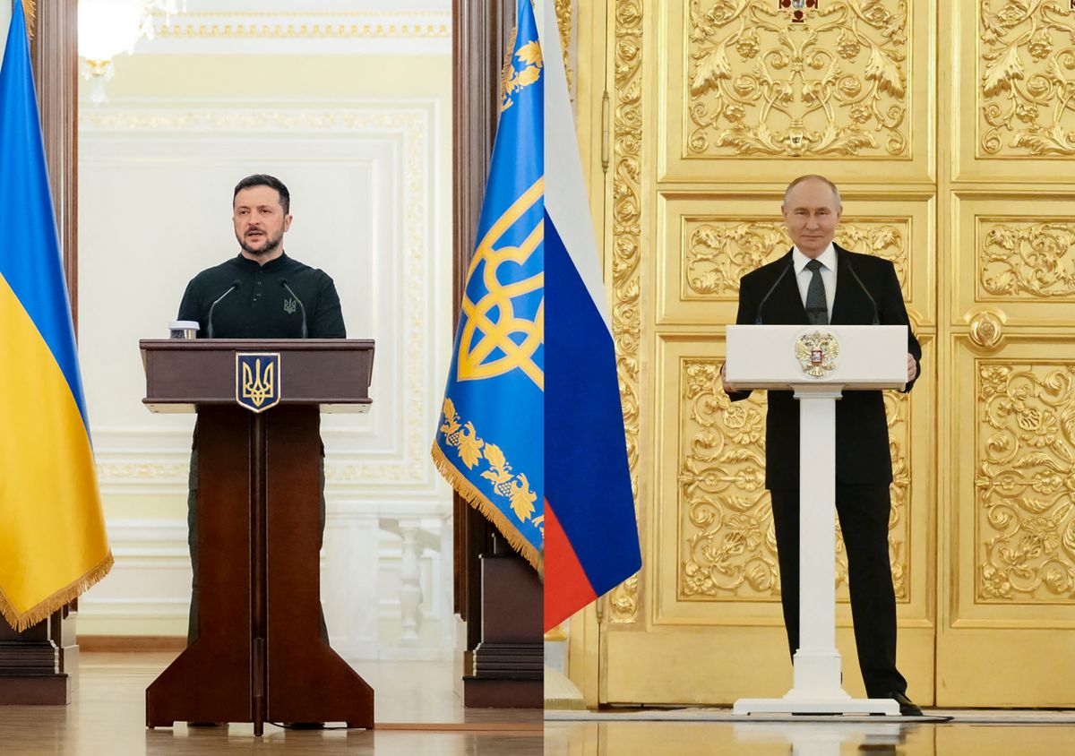 Volodimir Zelenszkij Ukrajna
Vlagyimir Putyin Oroszország
orosz-ukrán háború
Isztambul béketárgyalás tűzszünet