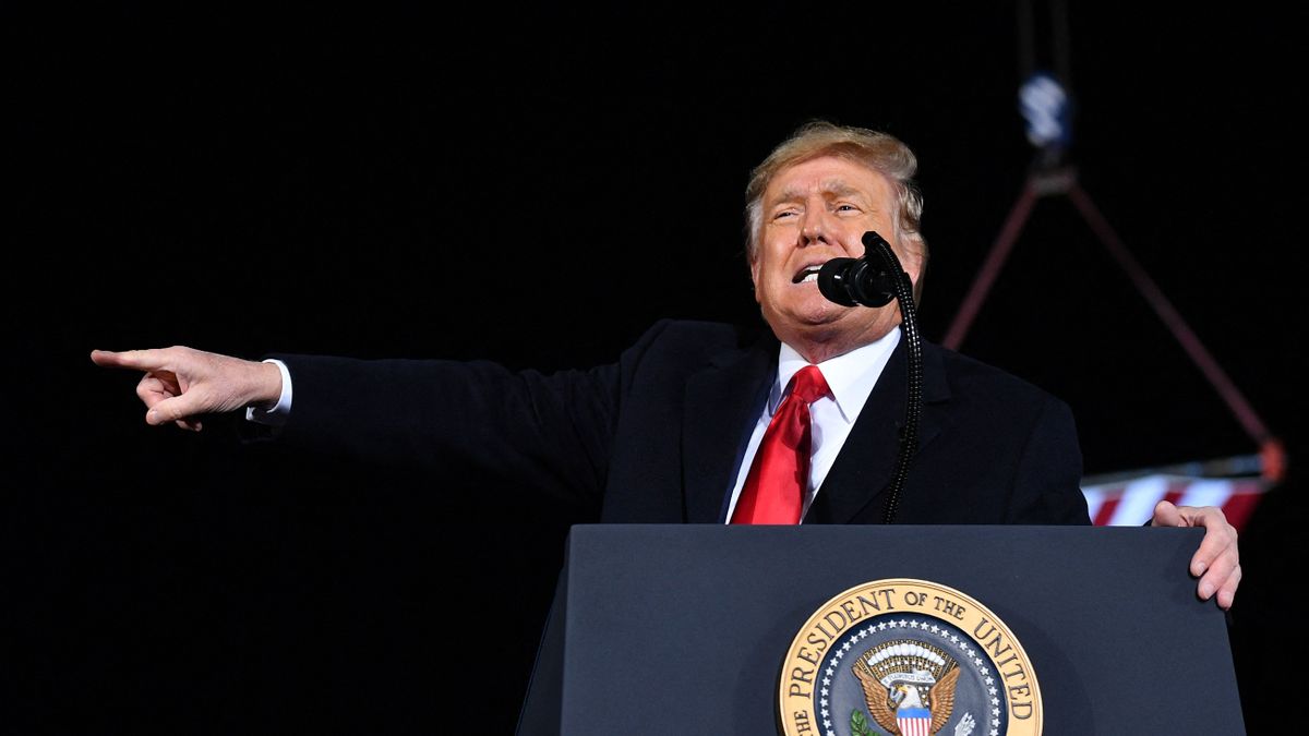 Trump holds rally on eve of twin runoffs in Georgia which will determine control of Senate Önkéntes kitoloncolás