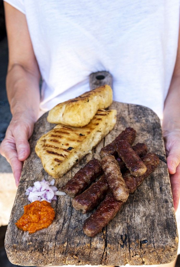 Croatia dalmatia elaphite islands sipan island cevapi traditional balkan dish minced beef