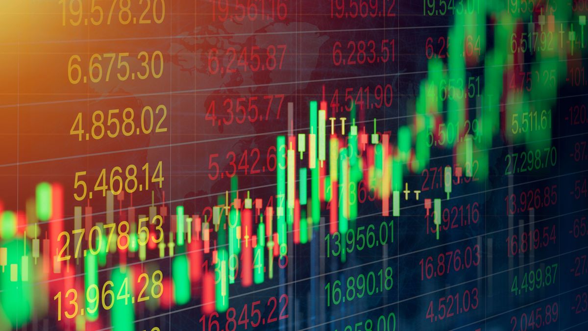 Stock,Market,Chart,For,Forex,Trading,Graph,On,World,Map, defenzív, részvény, piac, tőzsde, 