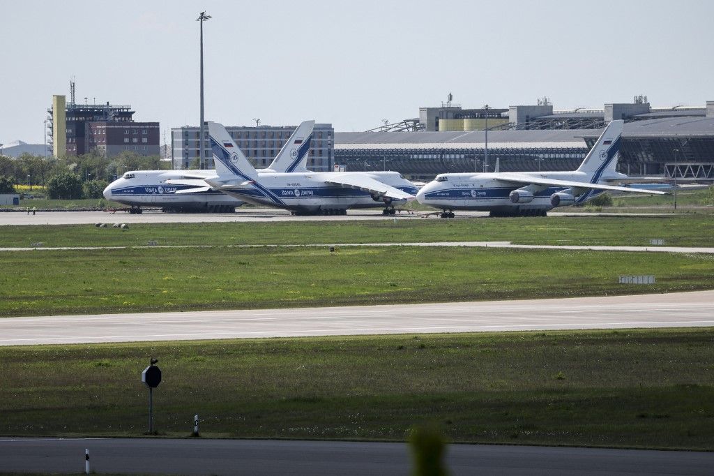 Leipzig/Halle Airport - Russian Antonov
orosz-ukrán háború
légi közlekedés, repülés, repülőjárat
Oroszország, összeköttetés, szankciók