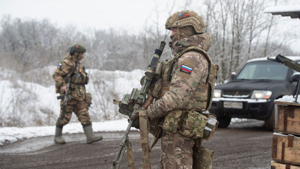 February,19,,2024.,Ukraine.,Donbass.,Zaporizhia,Region.,Russian,Army,Special, orosz katona  Orosz előretörés