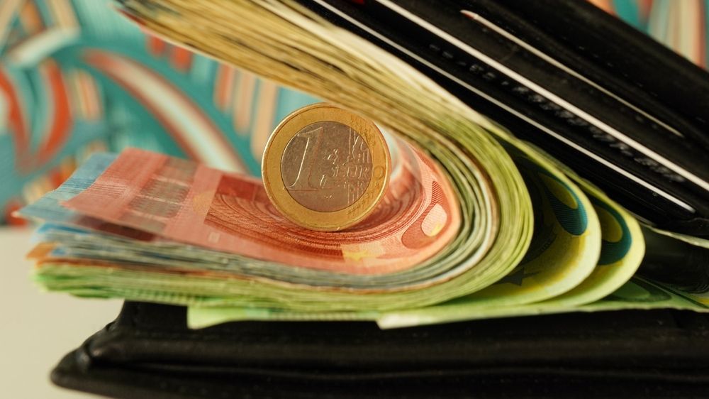 Purse,With,Euro,Money,Close-up.,Euro,Banknotes,Coin.,Wallet,With