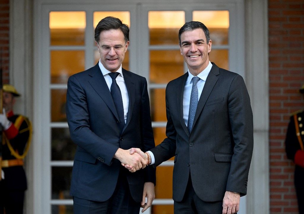 NATO, védelmi kiadások, Mark Rutte, Pedro Sánchez