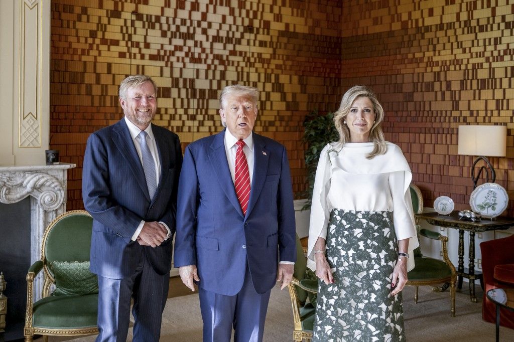 Donald Trump, Vilmos Sándor királlyal, és nejével, Máximával 