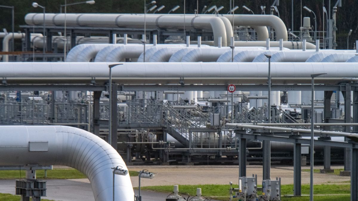 Nord Stream 2 - Pressure drop in gas pipeline Északi Áramlat