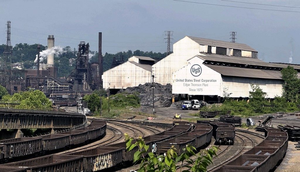 US Steel (USS) plant in Pennsylvania, USA