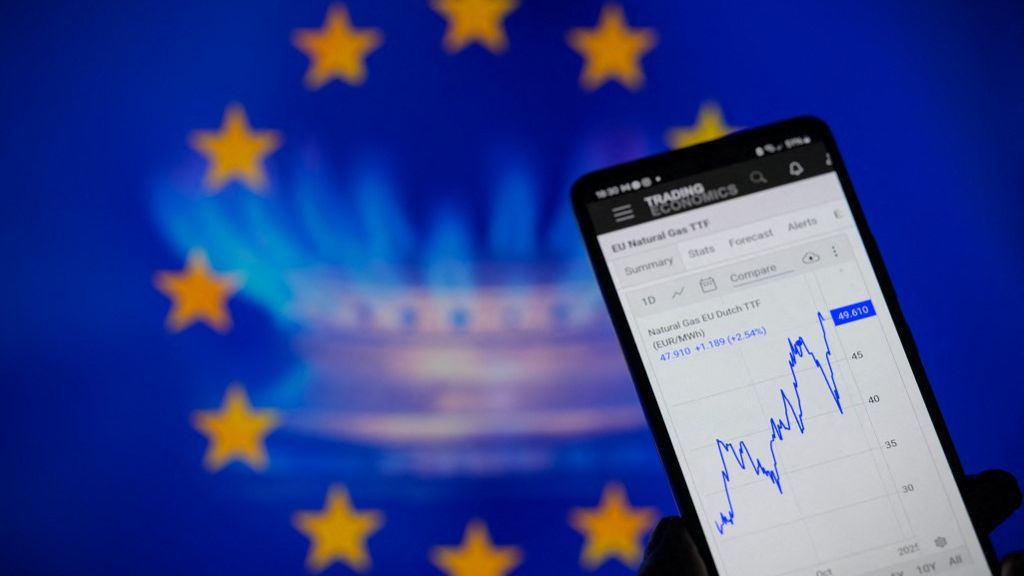 Gazprom - EU Natural Gas TTF - Photo Illustration orosz földgáz