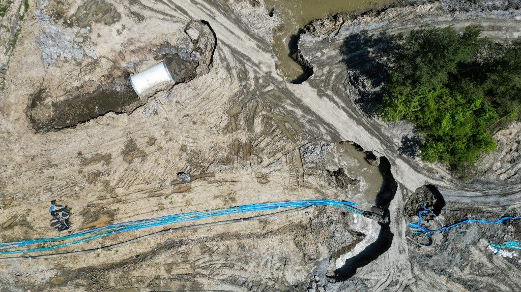 ROMANIA-SALT-MINE-FLOODS parajdi sóbánya